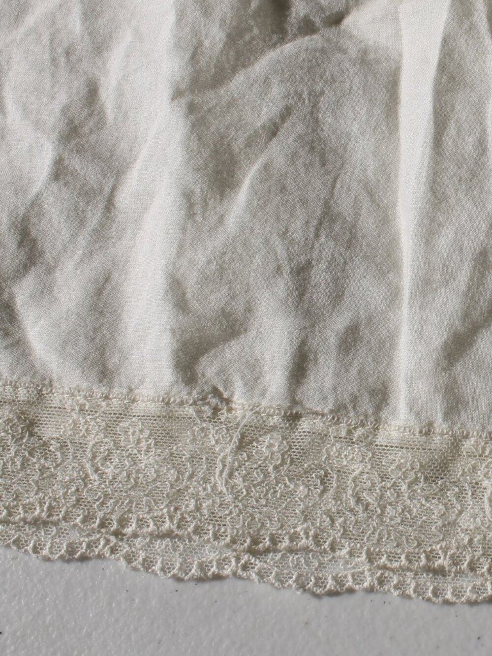 Vintage Abercrombie & Fitch Y2K Babydoll Cami Lace Trim Cream Coquette Size S - Picture 5 of 6